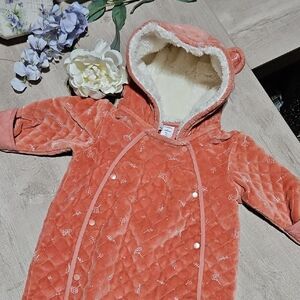 Nordstrom Quilted Pink Desert Dottie Deer Baby Snowsuit CLEARANCE